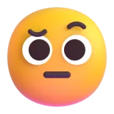 Face with raised eyebrow